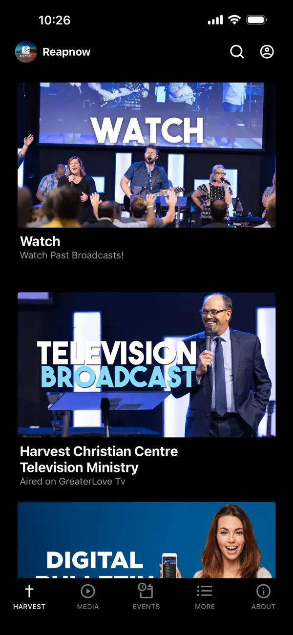 Screenshot #1 pour Reapnow HarvestChristianCentre