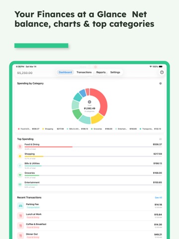 Easy Expenses Tracker 2 iPad screenshot
