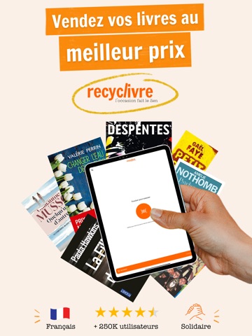 Recyclivre - Vendez vos livres iPad screenshot 1