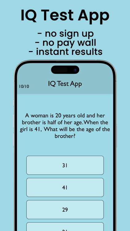 IQ Test - Aptitude Test