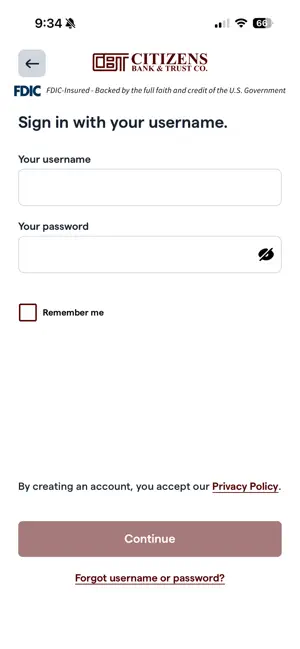 CBTbanking screenshot 1