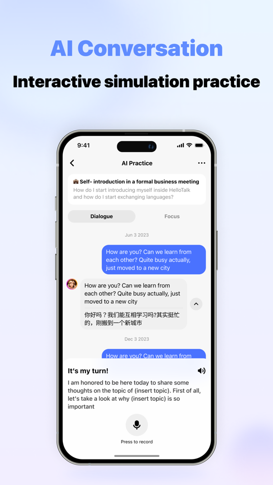 #2. English Ai - AI Learn English (iOS) 由: HELLOTALK LIMITED