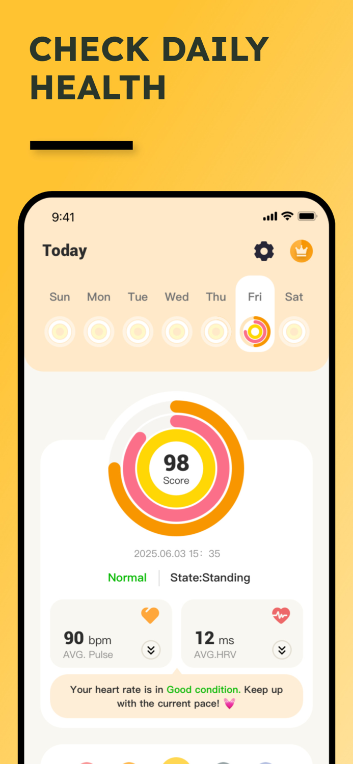 Heart rate Track：Health plan