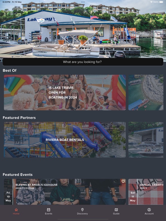 Lake Travis iPad screenshot 1 - Travel app