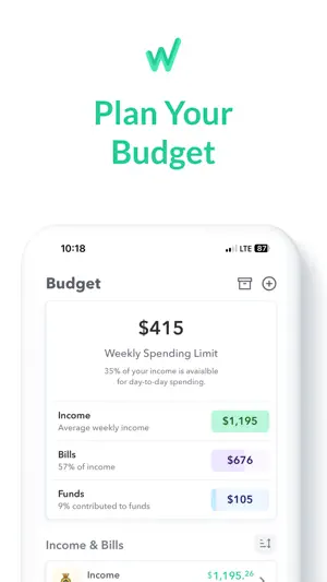 Weekly: Budget Planner & Bills screenshot 1