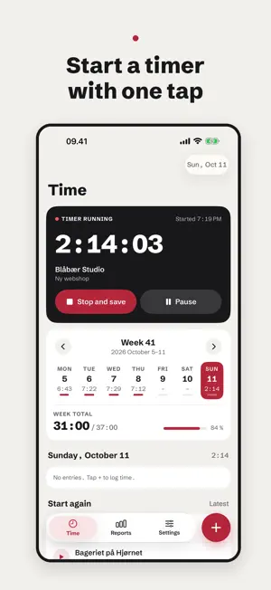 MyTime – Time Tracking screenshot 2