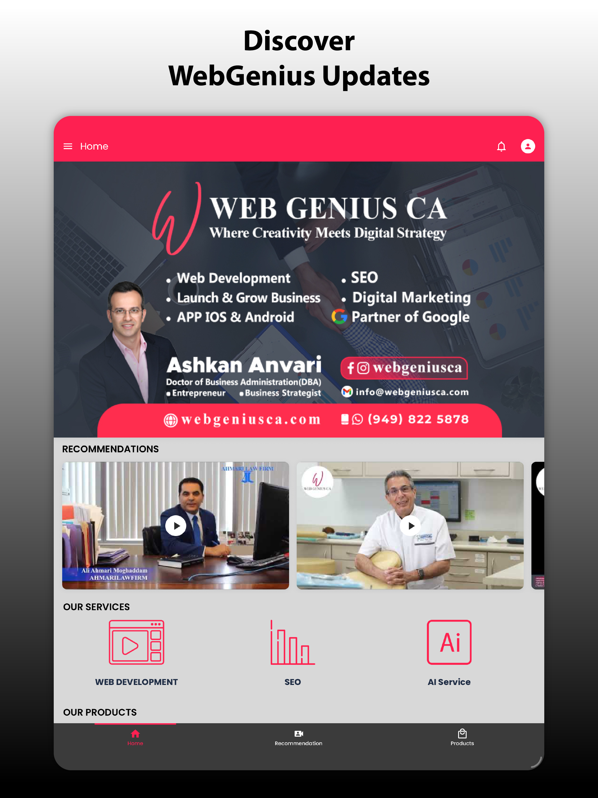 Web Genius California screenshot 5