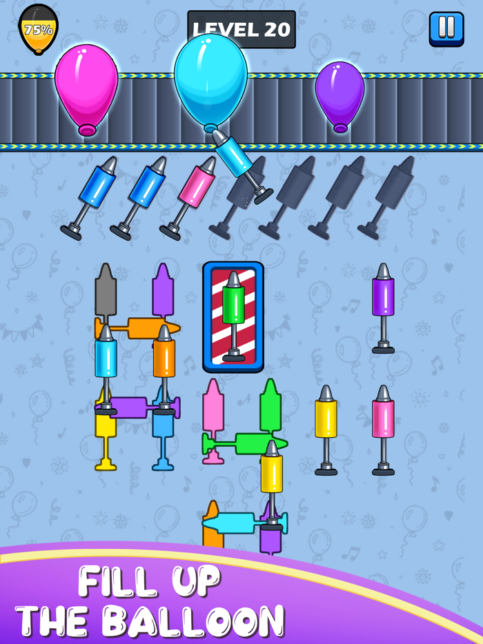 Balloon Fill Color Match ASMR