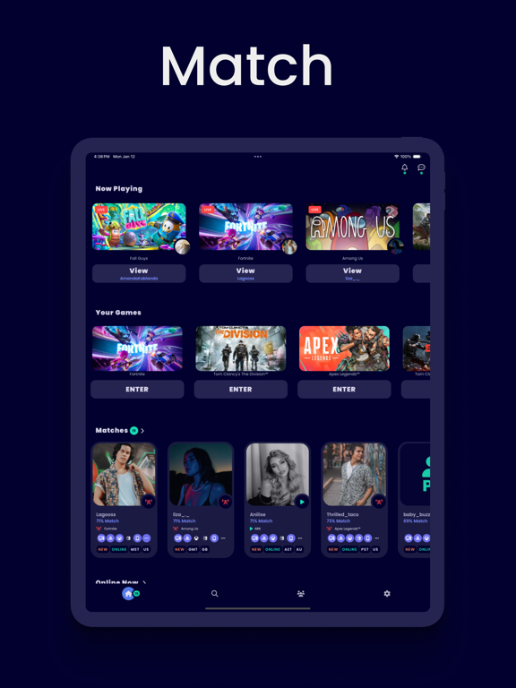 PaxJax iPad screenshot 2 - Social Networking app