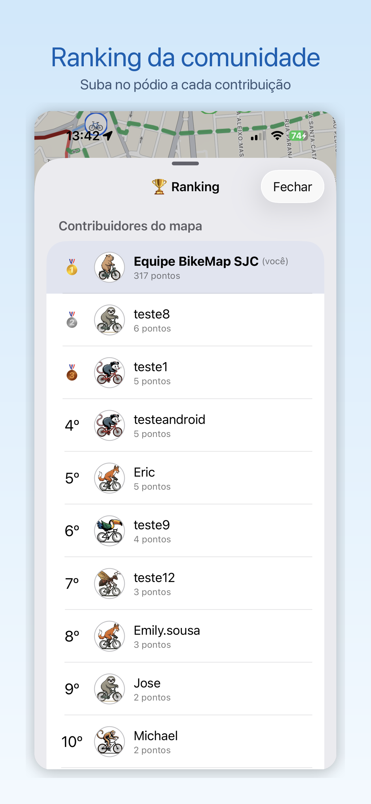 BikeMap SJC screenshot 7
