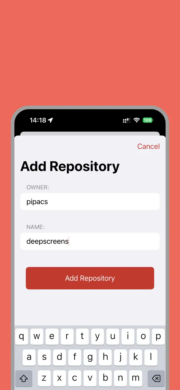 #2. GitFS: GitHub File Browser (iOS) Podle: Akos Polster