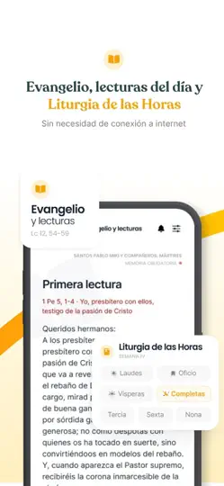 Captura de pantalla de EPrex: Liturgia Horas - Saints en iPhone 5