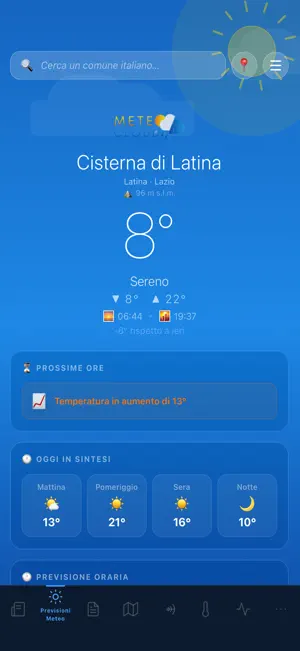 Meteo Cloud - Previsioni Meteo screenshot 1