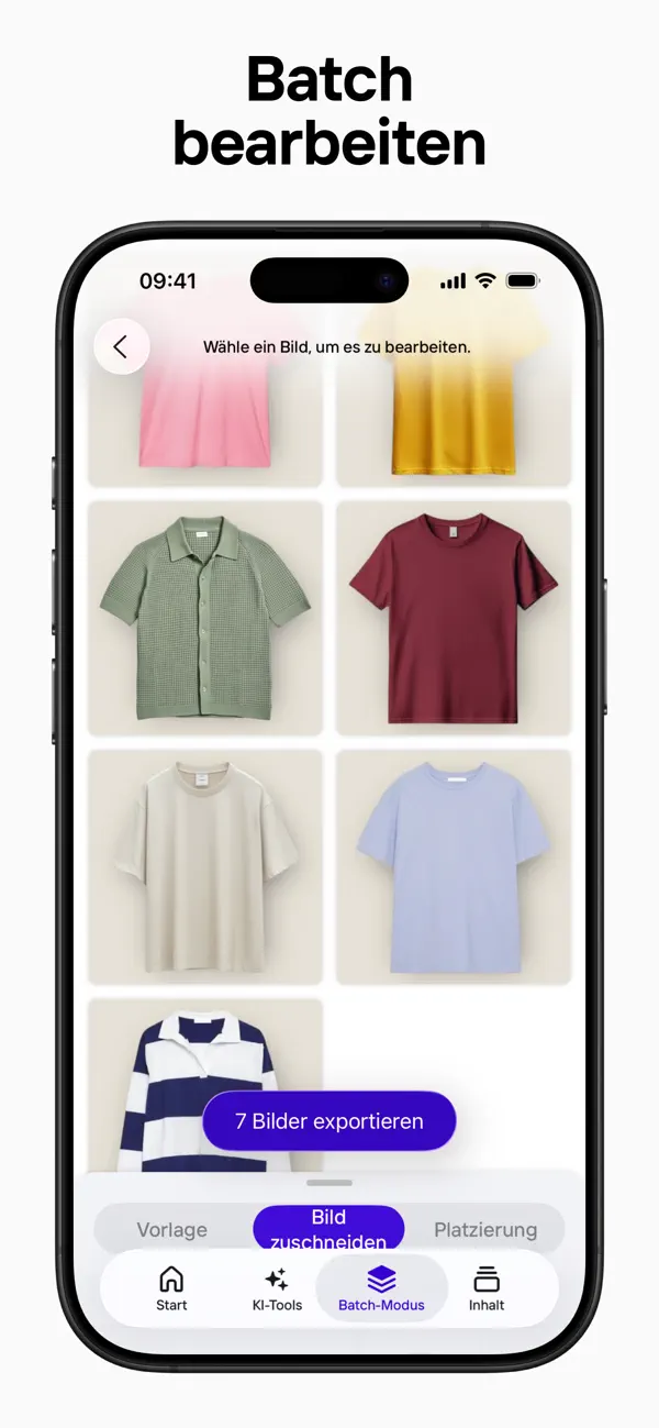 Photoroom: KI Foto Editor iPhone App Screenshot 4 – Foto & Video