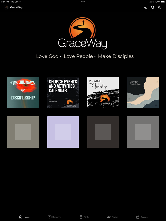 GraceWay Ministries, inc iPad screenshot 1 - Education app