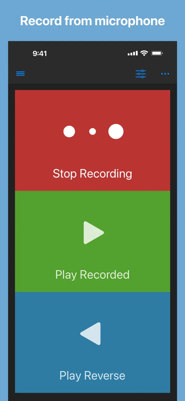 Screenshot #1 pour Reverse Audio