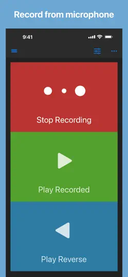 Скриншот Reverse Audio на iPhone 1