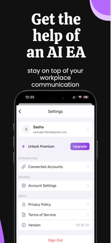 April - AI Executive Assistant screenshot