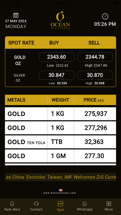 Ocean Gold Bullion Screenshot