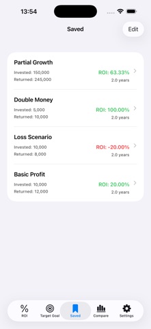 ROI投资计算器 screenshot
