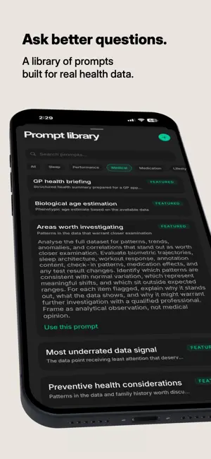 Me. Health intelligence. screenshot 3