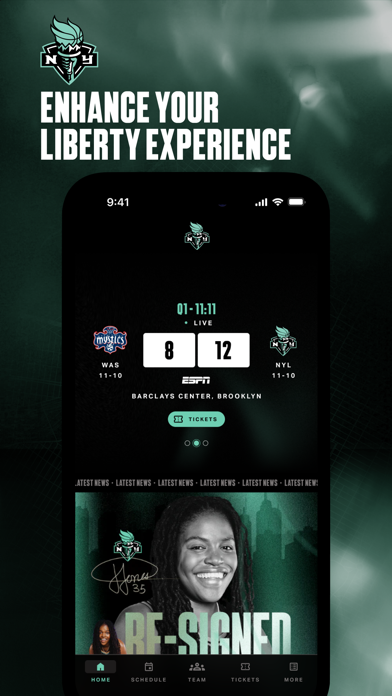 New York Liberty App Screenshot