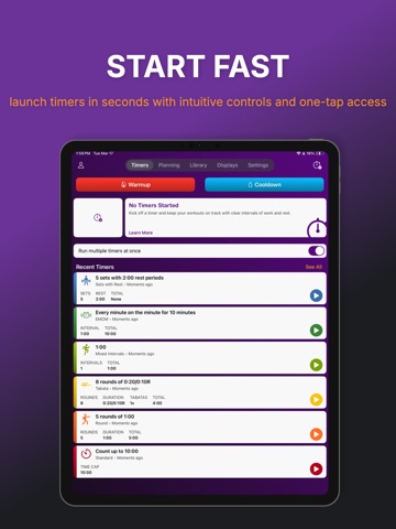 GymNext Flex Timer iPad screenshot