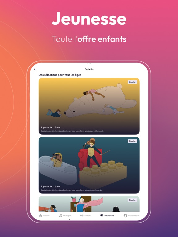 Radio France - podcast, direct iPad screenshot 8 - Music app