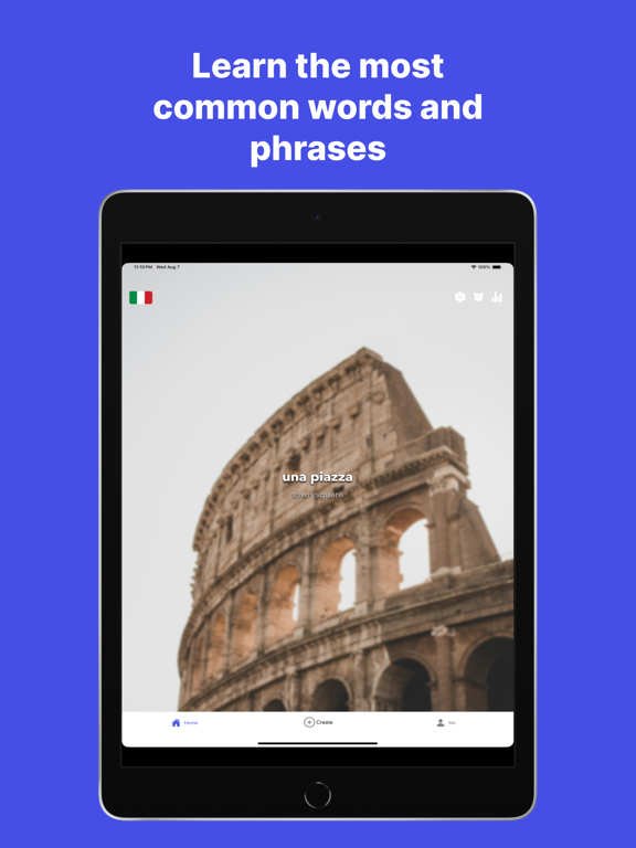 Mentis - AI Language Tutor iPad screenshot 1 - Education app