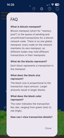 Bitcoin Mempool Screenshot 3 of 3