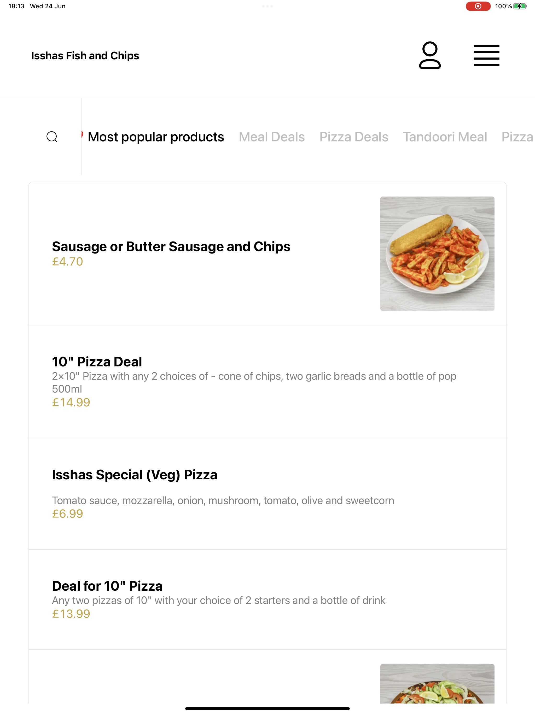 Isshas Fish and Chips screenshot 8