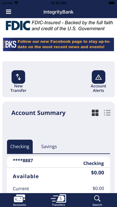 Integrity Bank KS Screenshot