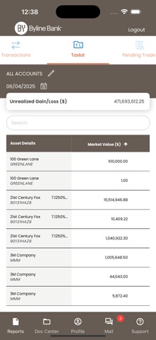 Byline Bank Wealth Mobile screenshot