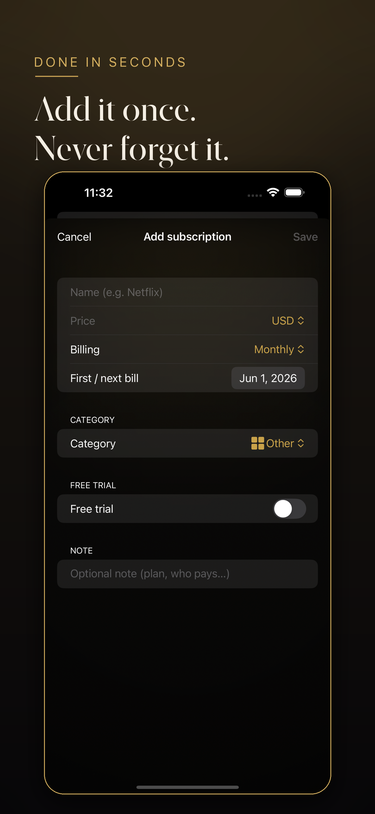 Subscription Tracker: Recurra screenshot 3