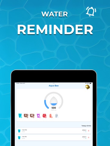 Water Tracker: AquaBee iPad screenshot