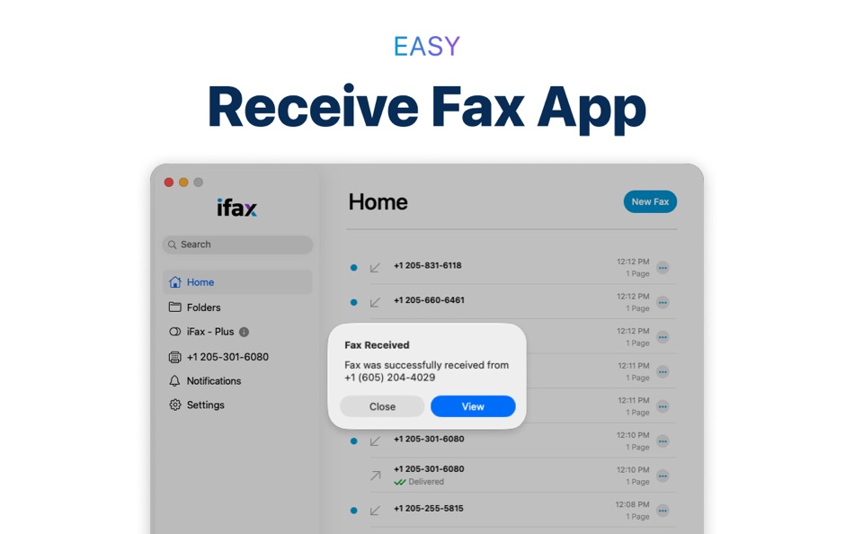 #4. Send & Receive Fax App- iFax (macOS) Ved: Crowded Road