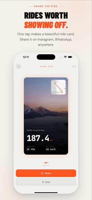 Throvo: Motorcycle Tracker Screenshot 7 of 8