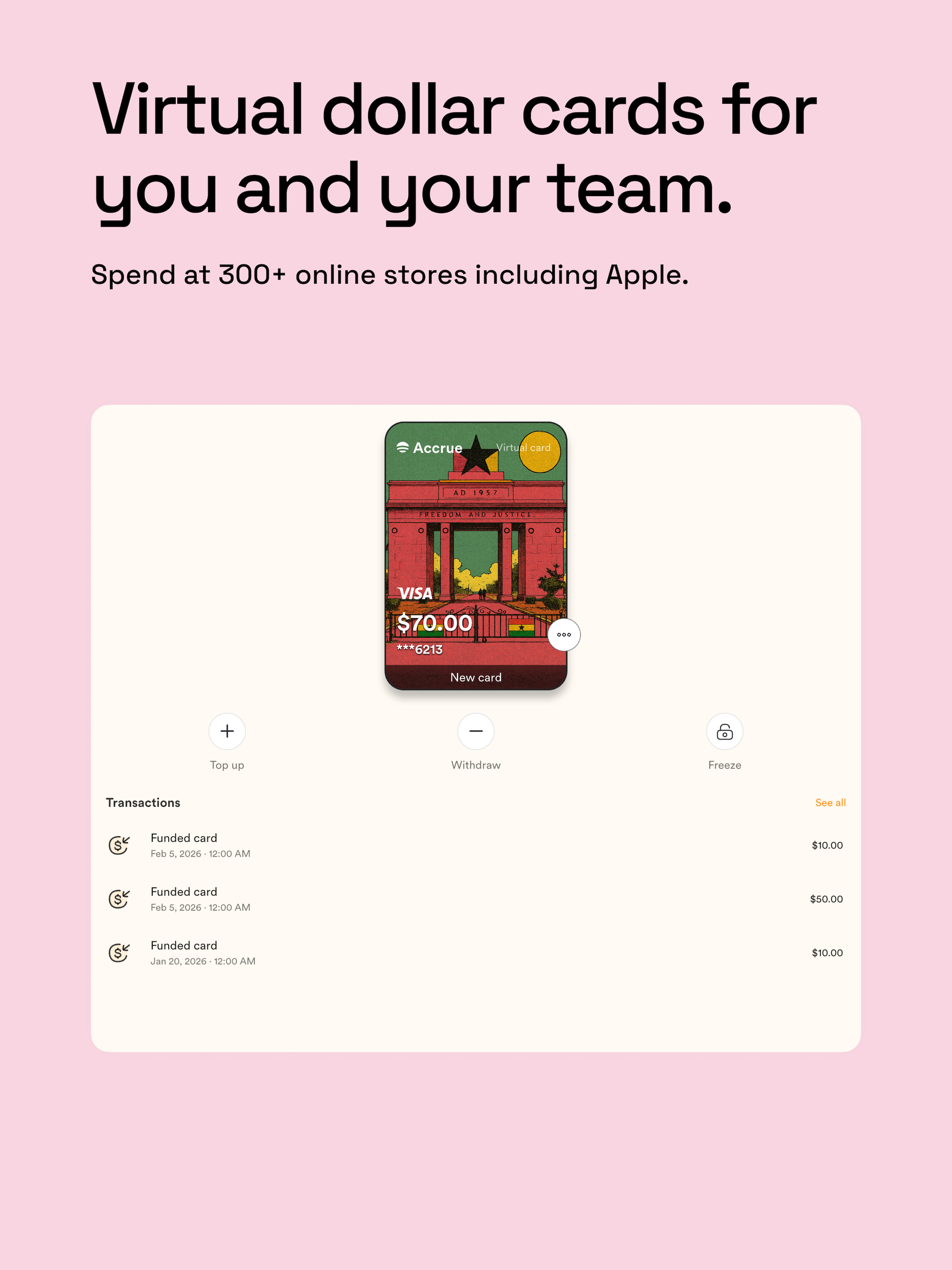 Accrue: Send. Spend. Sell. screenshot 12