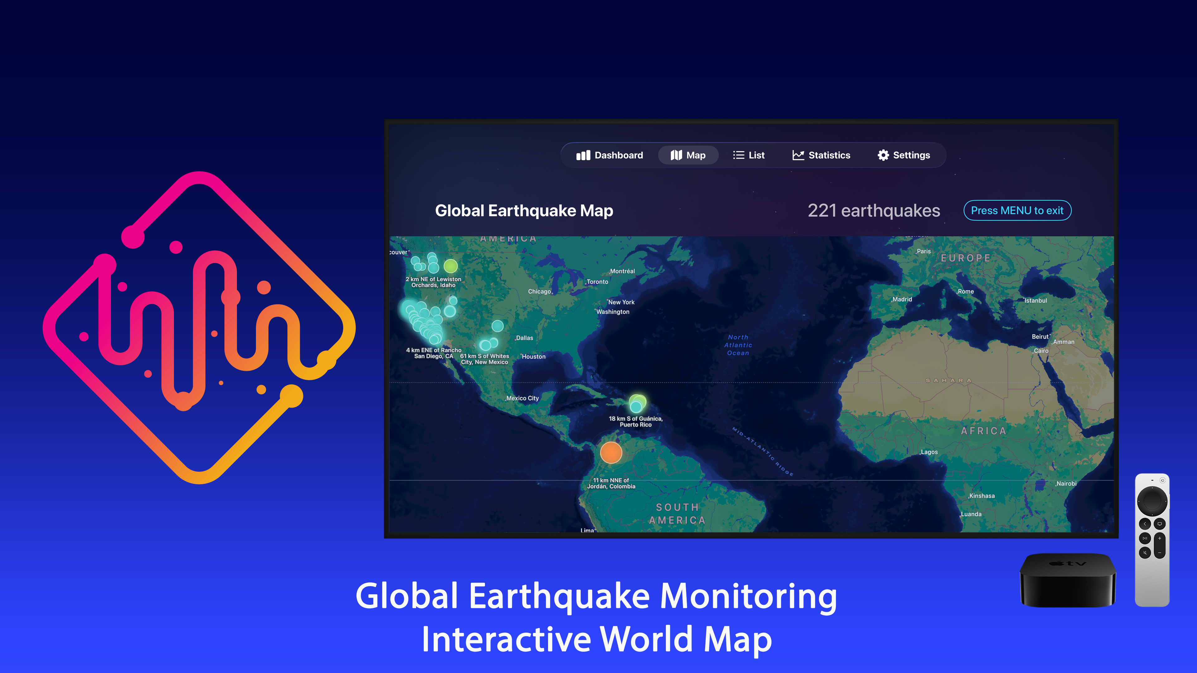 Earthquake Monitor Live Map