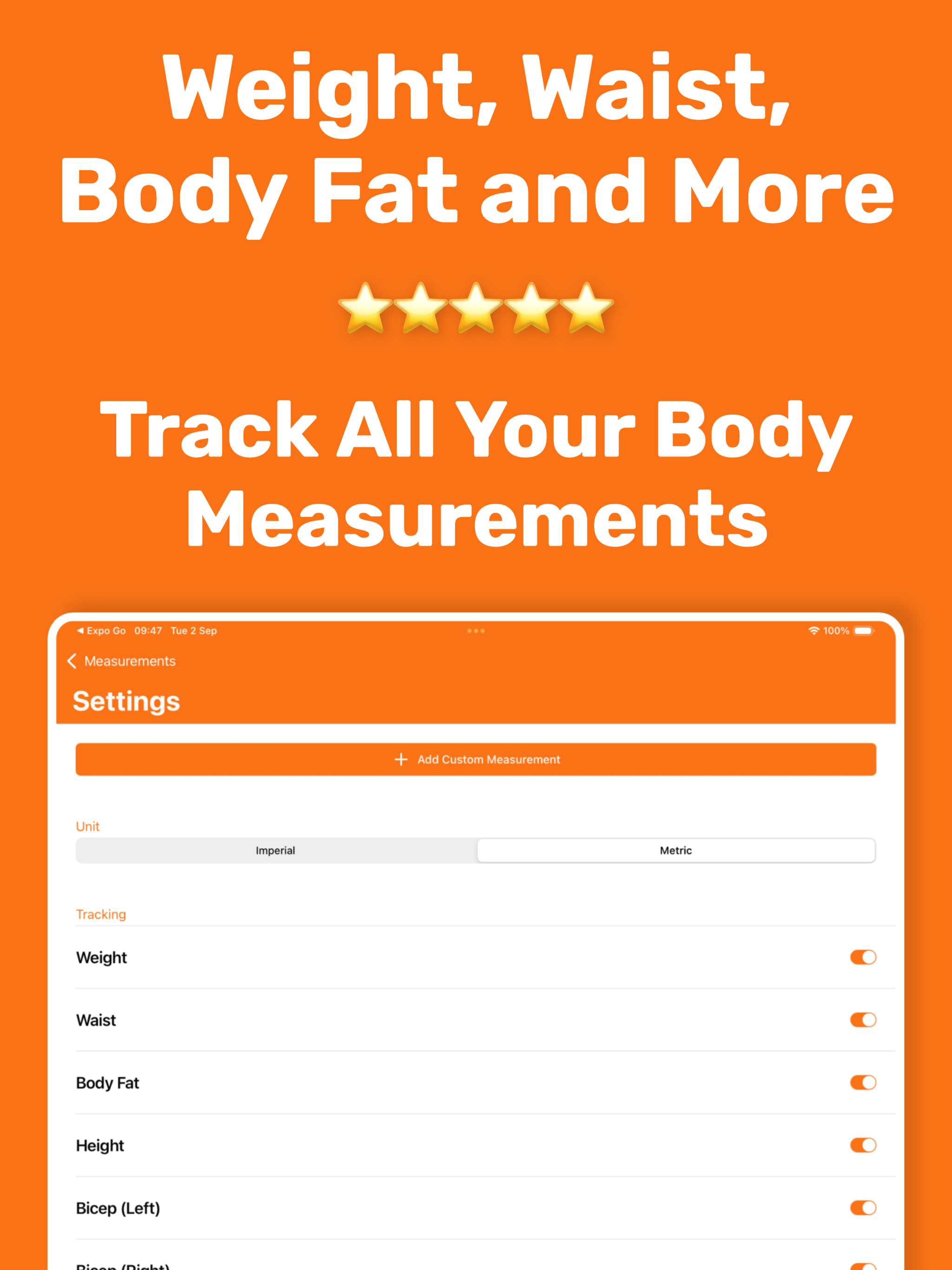 Body Measurement Tracker: BIRL screenshot 6