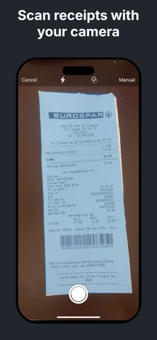 ReceiptFlow - Scan Receipts iPhone screenshot