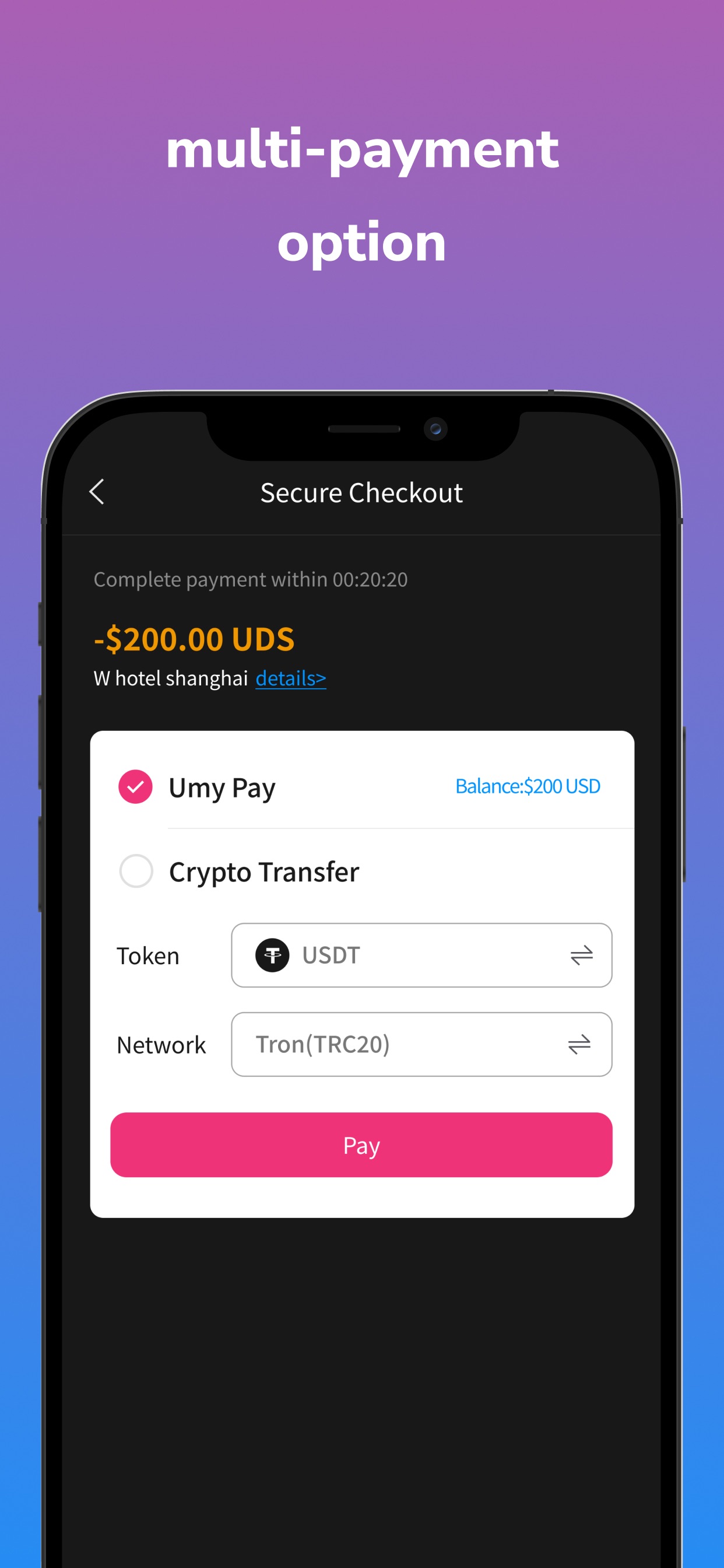 multi-payment option