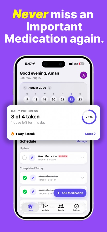 Vouch AI: Medicine Reminder screenshot 1