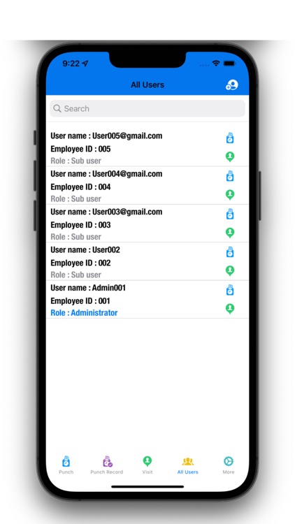 Digital Check-In:Employee Time