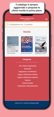 Catalogo Hoepli Universita screenshot
