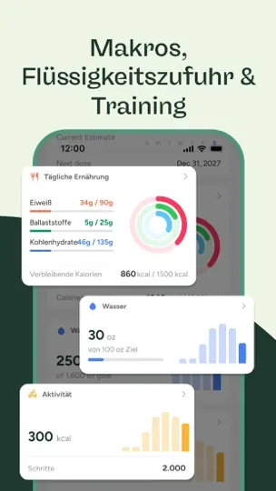 Screenshot von Glowise: GLP-1 Tracker&Journal auf dem iPhone 10