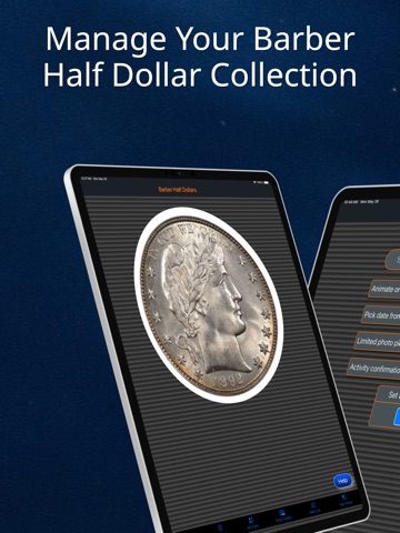Barber Half Dollar iPad screenshot