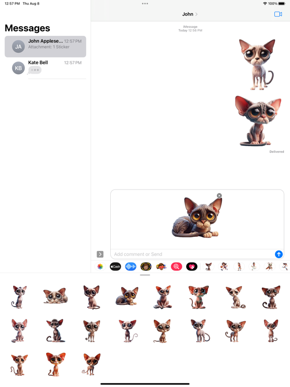 Screenshot #6 pour Sad Devon Rex Stickers