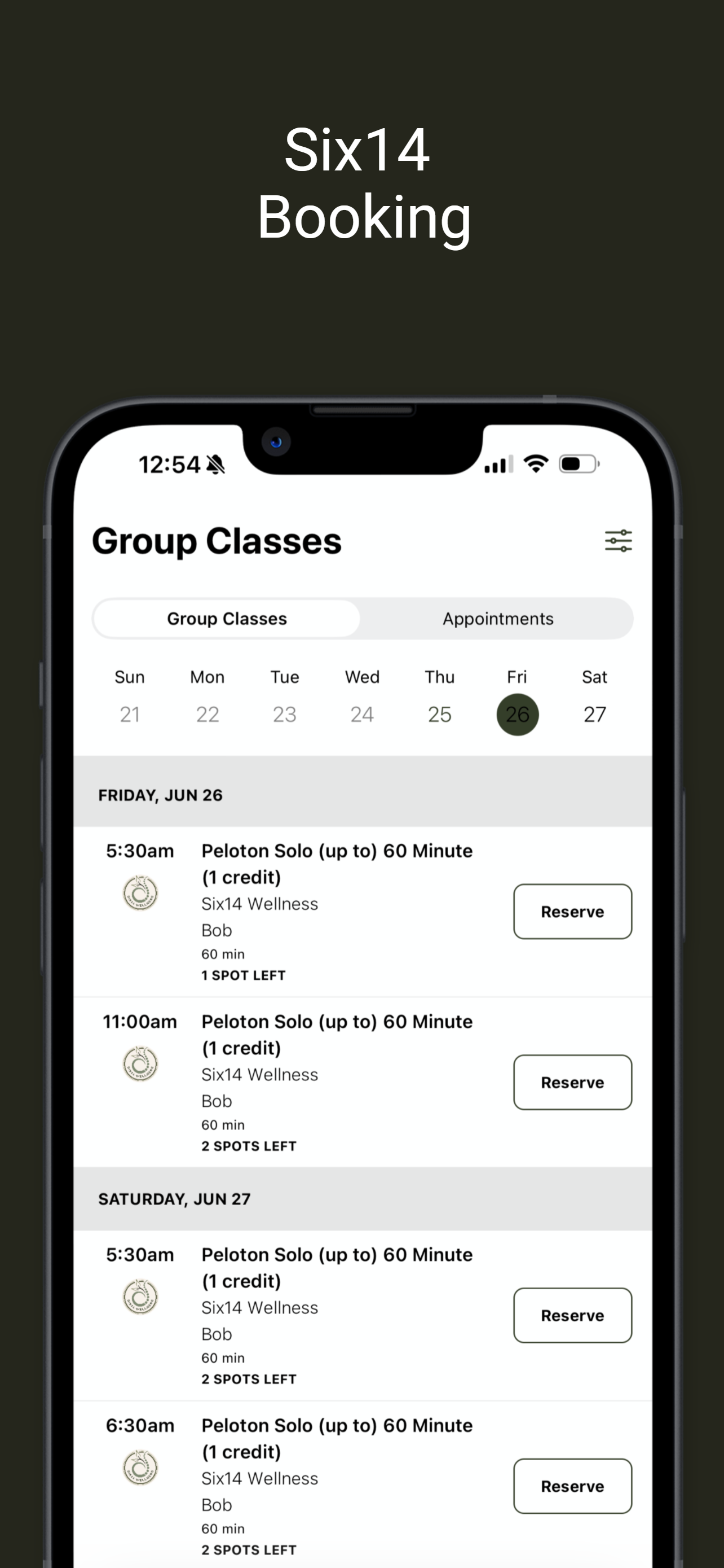 Six14 Wellness screenshot 3