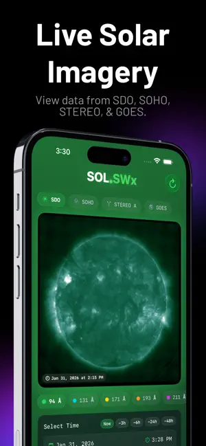 SOL.SWx: Aurora & Sun Tracker screenshot 1
